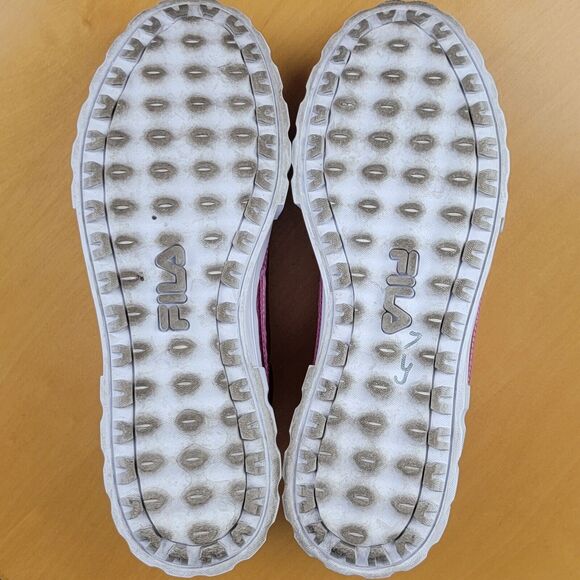 Fila Sandblast Low Iridescent Snake Platform Women's Sz 10 Pink Fashion Sneakers - Picture 9 of 16